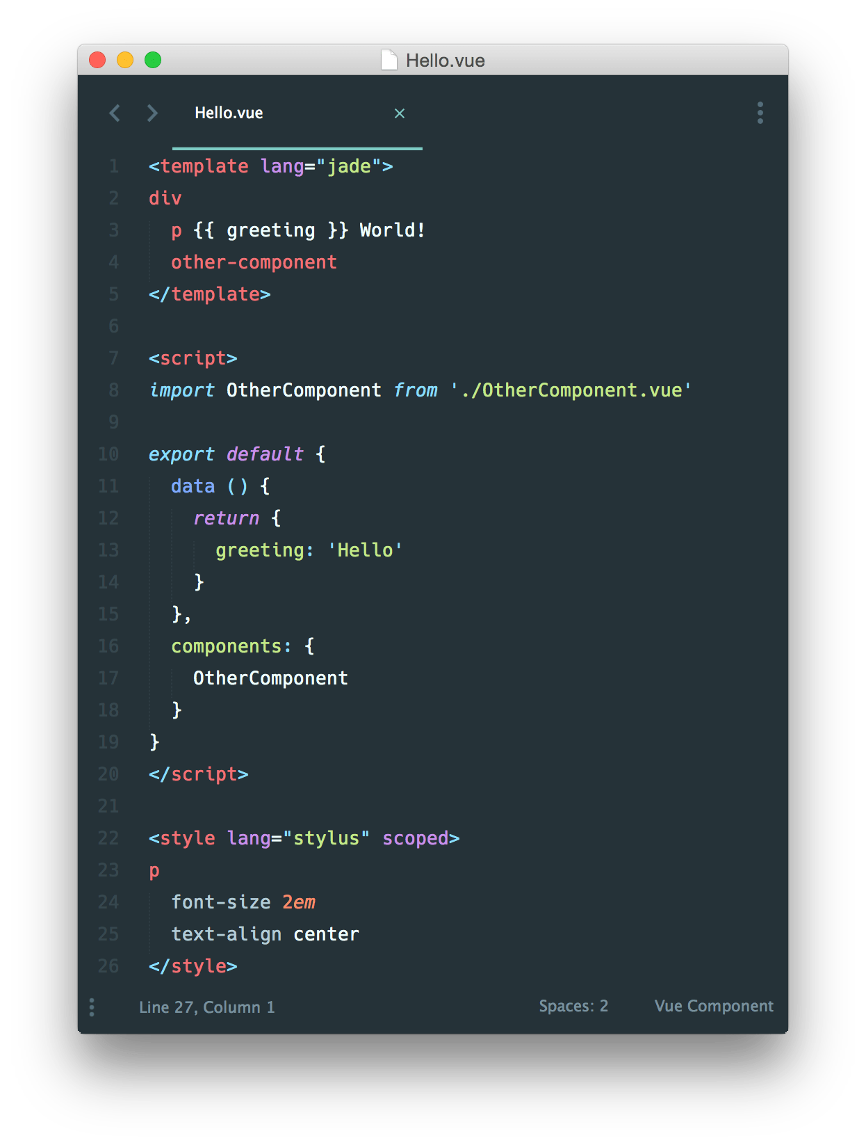 Define Component In Vue Js